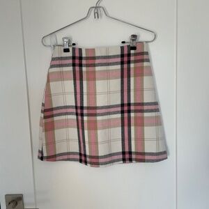 Plaid Mini-skirt
